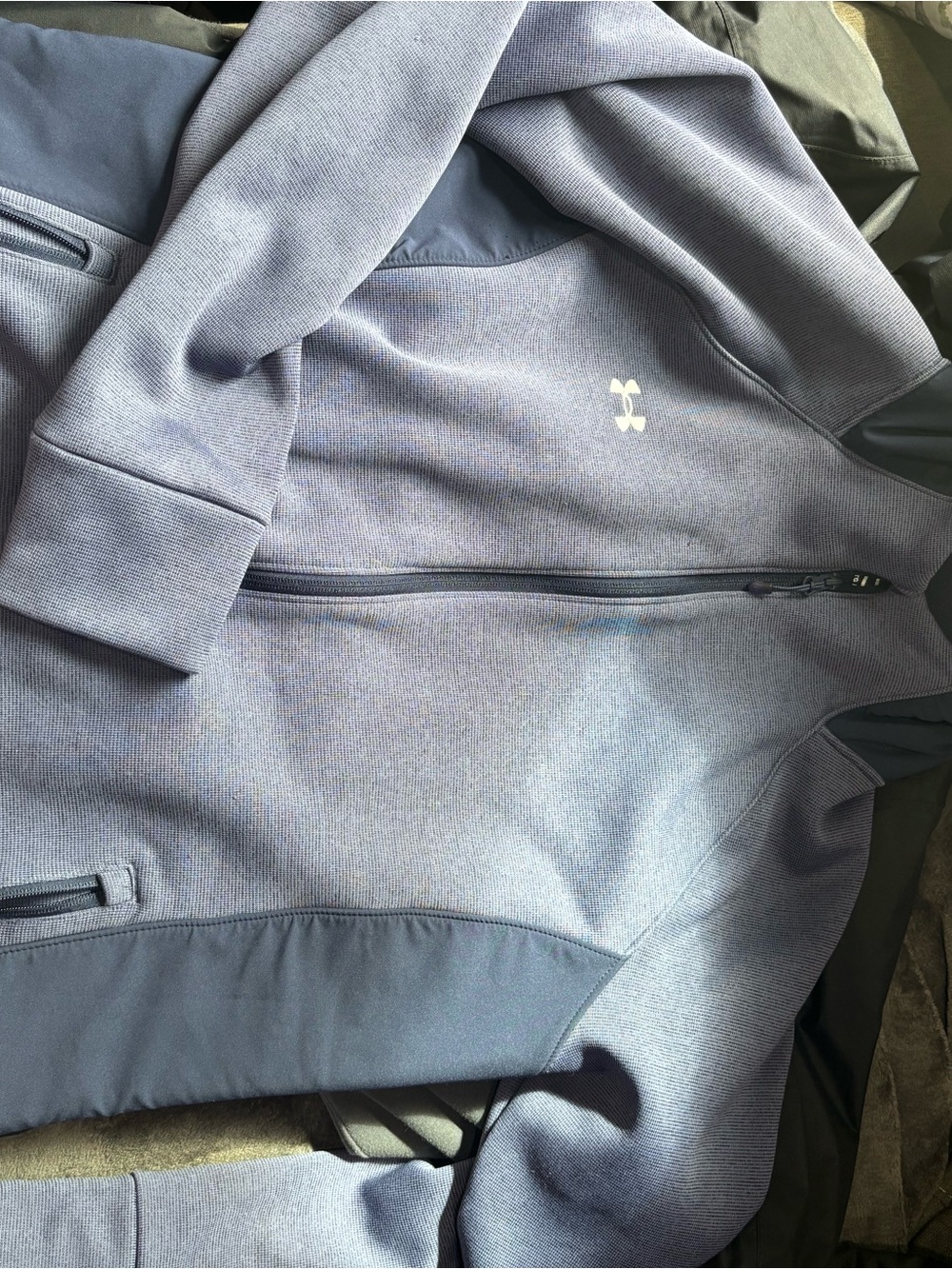 Under Armour Women's Slate Blue Quarter-Zip Utility Jacket